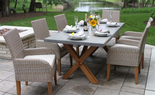 Teak And Wicker Outdoor Furniture