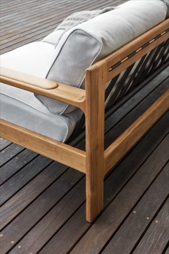 Outdoor lounge set teak wood