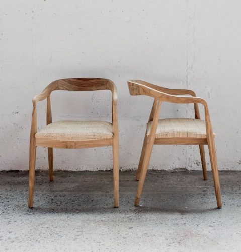 Teak wood side table