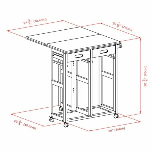 Teak wood kitchen island