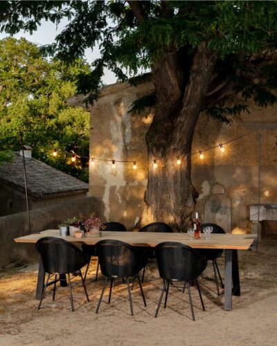 Teak dining table and chairs