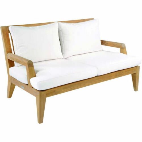 Outdoor settee teak wood