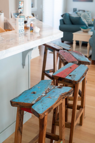 Reclaimed boat furniture