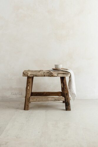 Teak wood garden stool