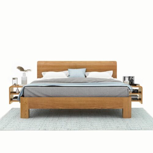 Teak wood platform bed