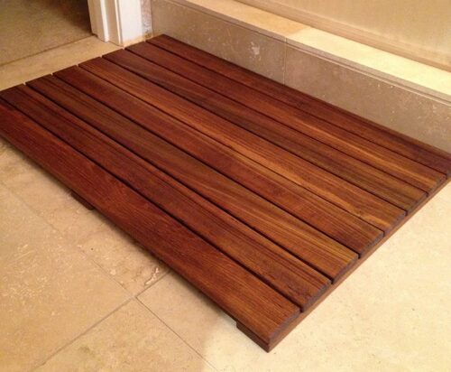 Teak bathroom furniture