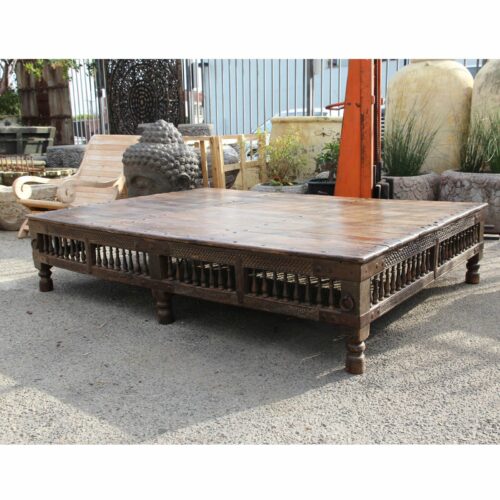 Patio coffee table teak wood