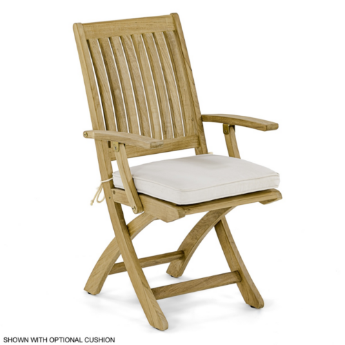 Folding armchair teak wood