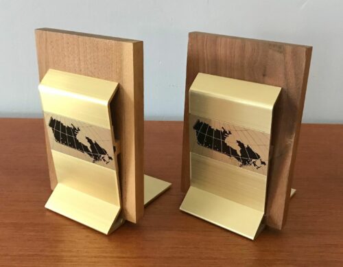 Teak wood bookends