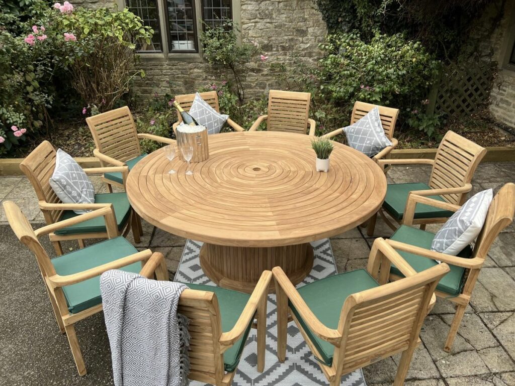 Stacking chairs teak wood