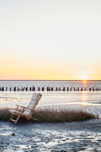 Teak deck chairs