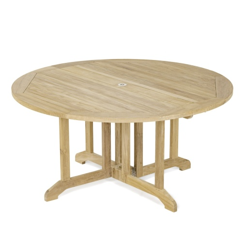 Folding table teak wood
