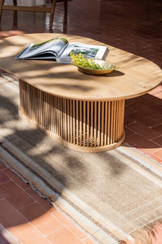 Outdoor coffee table teak wood