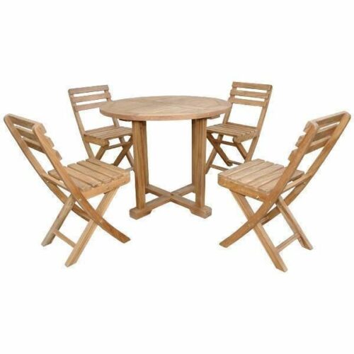 Bistro set teak wood