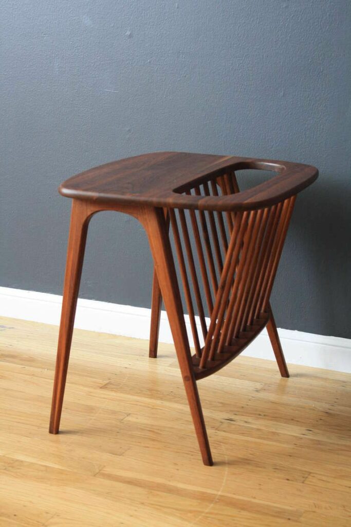 Teak wood side table