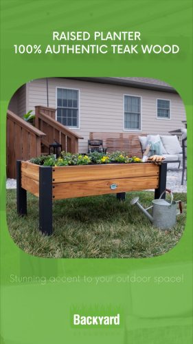 Teak wood patio bench