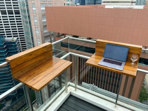 Balcony furniture teak wood