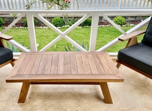 Garden coffee table teak wood