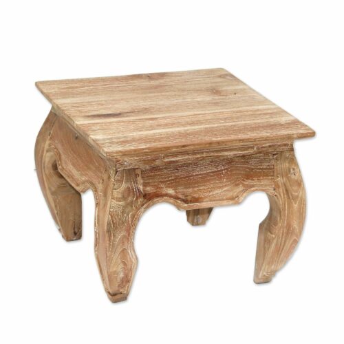 Teak wood end table