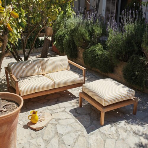 Teak outdoor sofa