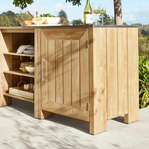 Teak kitchen cabinets