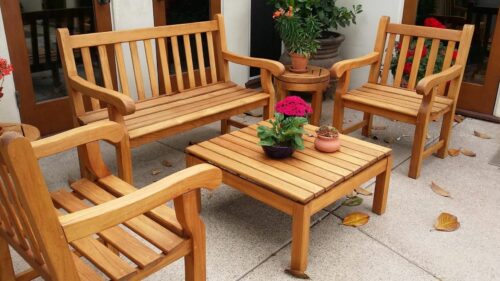 Chaise lounge teak wood