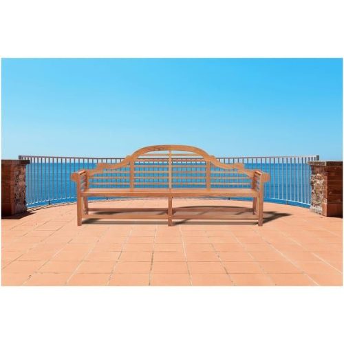 Teak wood patio bench