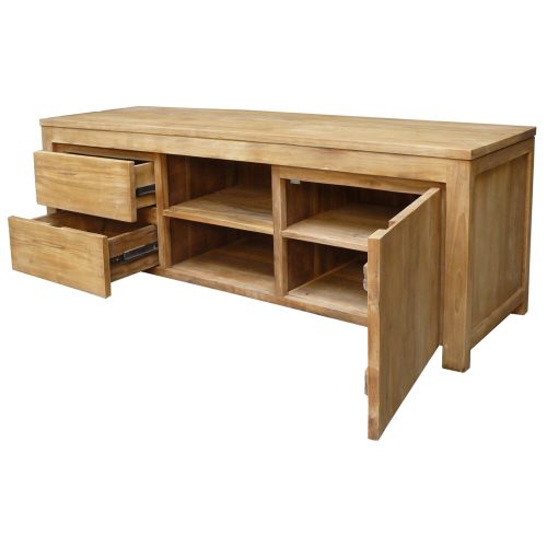 Teak wood entertainment center