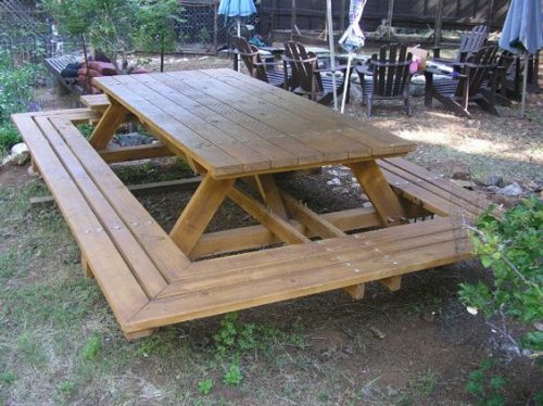 Teak picnic table