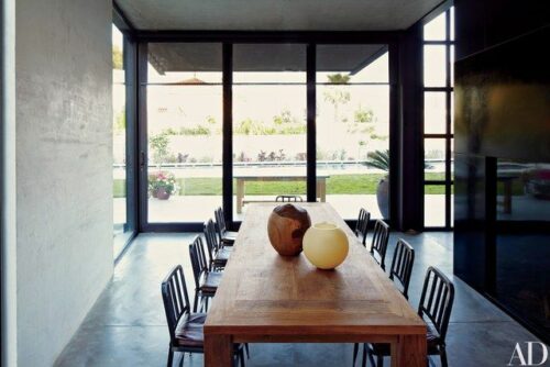 Teak dining table and chairs