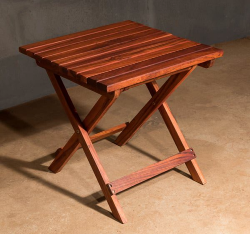 Teak wood folding table