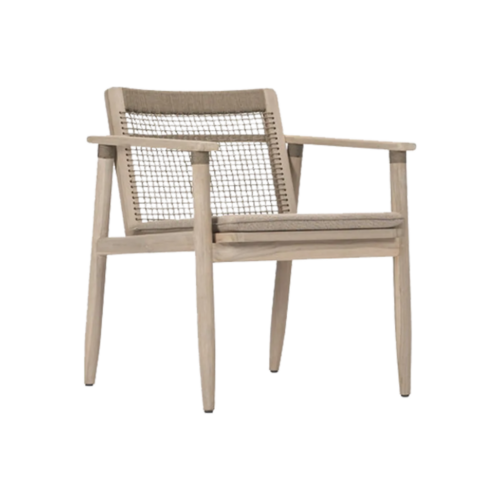 Outdoor armchair teak wood