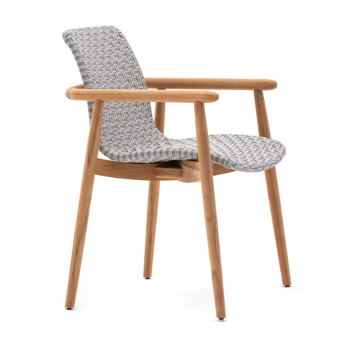 Outdoor armchair teak wood