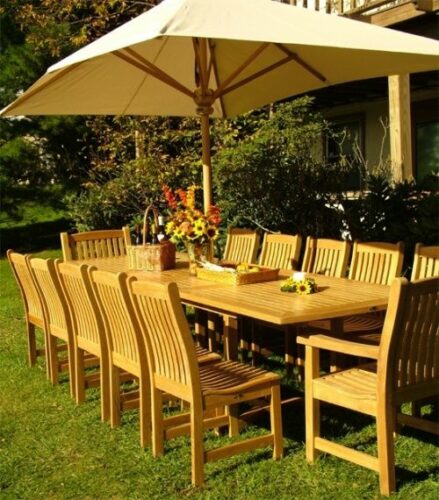 Umbrella teak wood