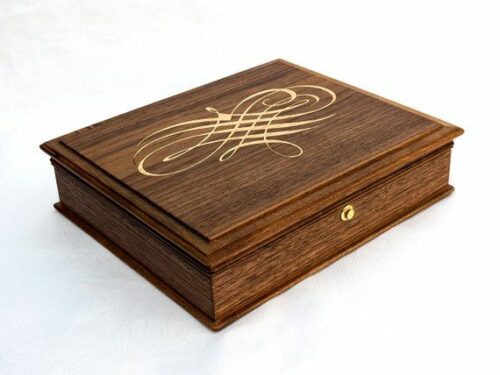 Teak wood jewelry box