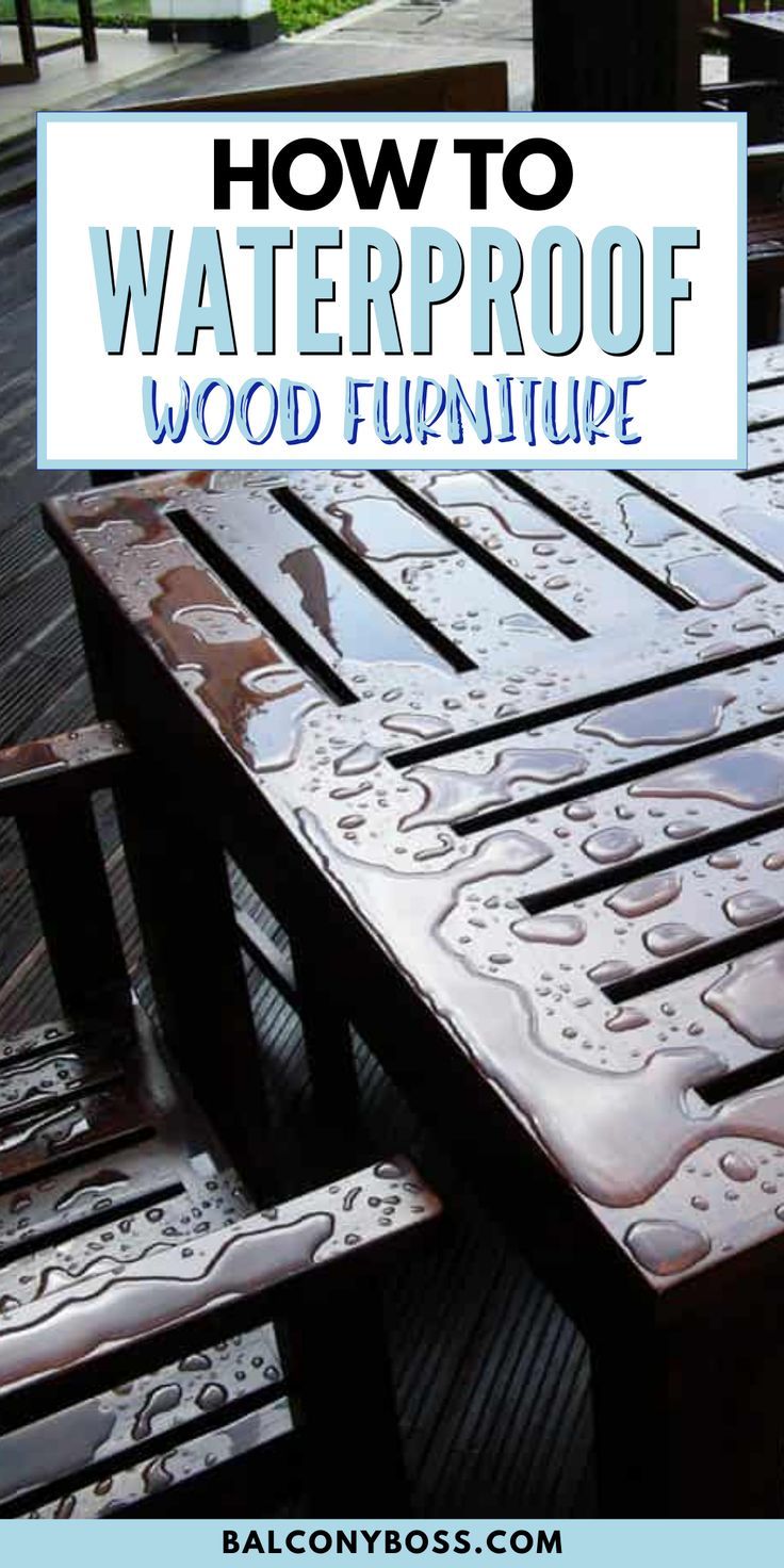Balcony furniture teak wood