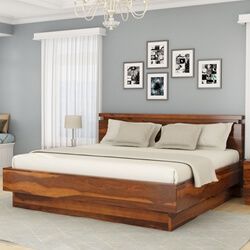 Teak wood platform bed