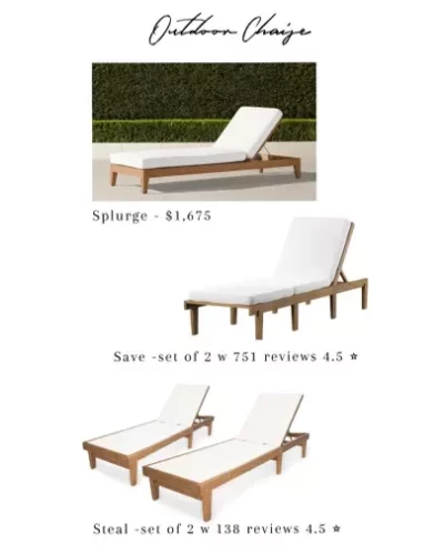 Pool chairs teak wood