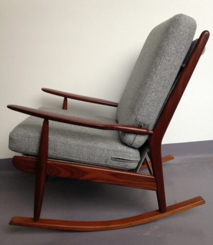 Teak wood rocking chair