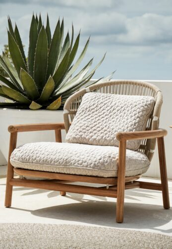 Teak outdoor chairs