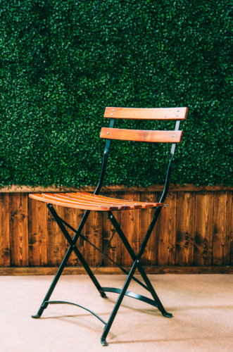 Teak wood folding chair