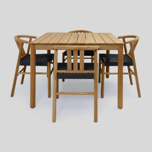 Teak outdoor dining set