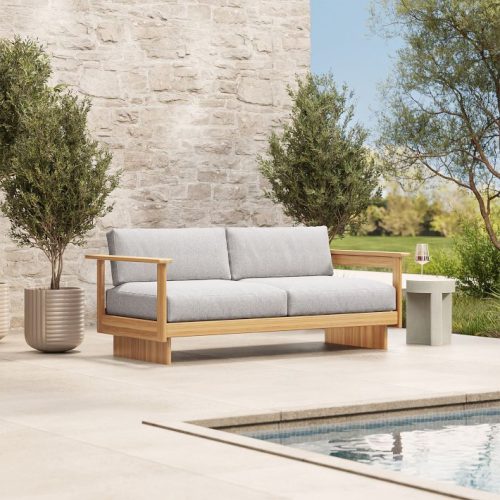 Outdoor sofa wood teak