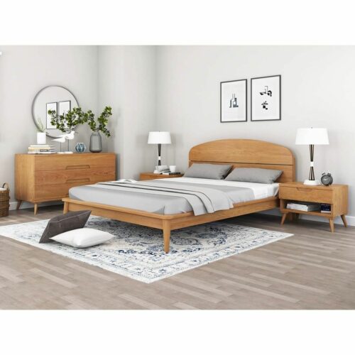 Teak wood bedroom furniture