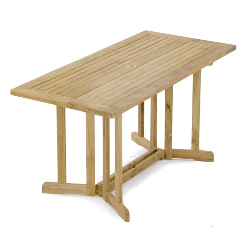 Teak wood folding table