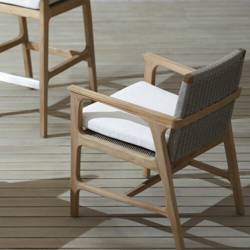 Outdoor armchair teak wood