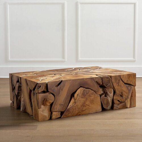 Teak root coffee table