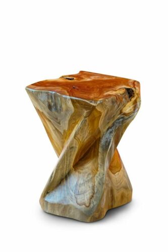 Teak root end table