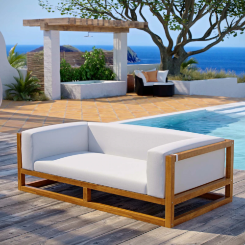 Outdoor sofa wood teak