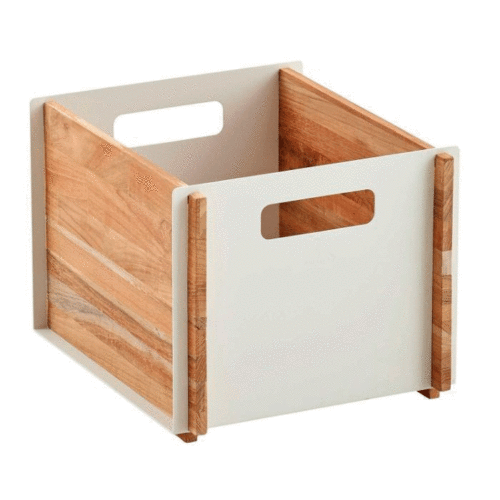 Outdoor storage box teak wood